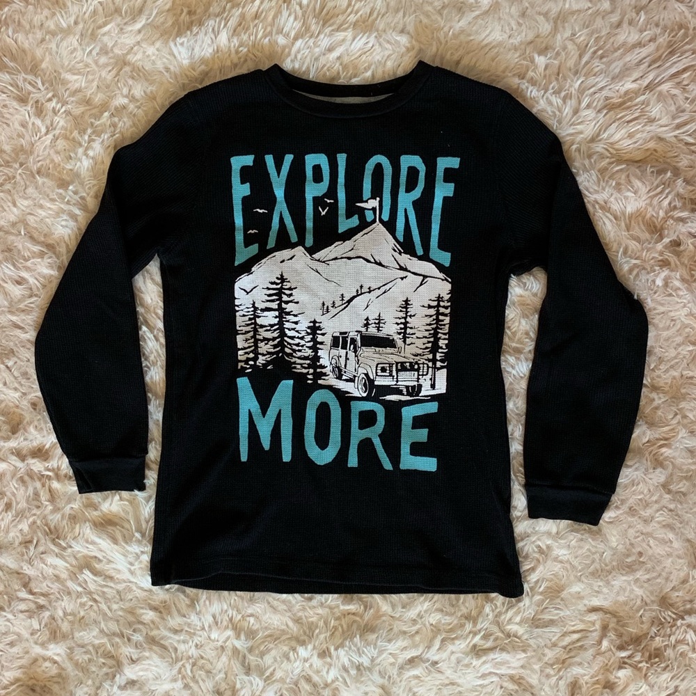 Old Navy Explore More thermal pullover top